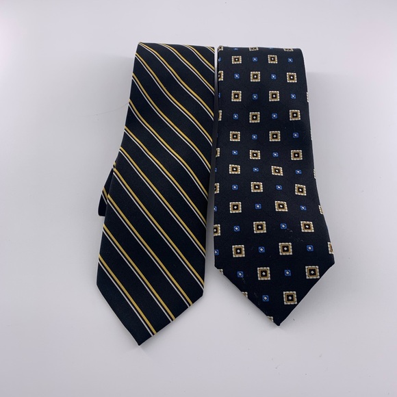 Jos A Bank Executive Collection Men’s Ties 100% Silk Lot Of 2 - Picture 1 of 9